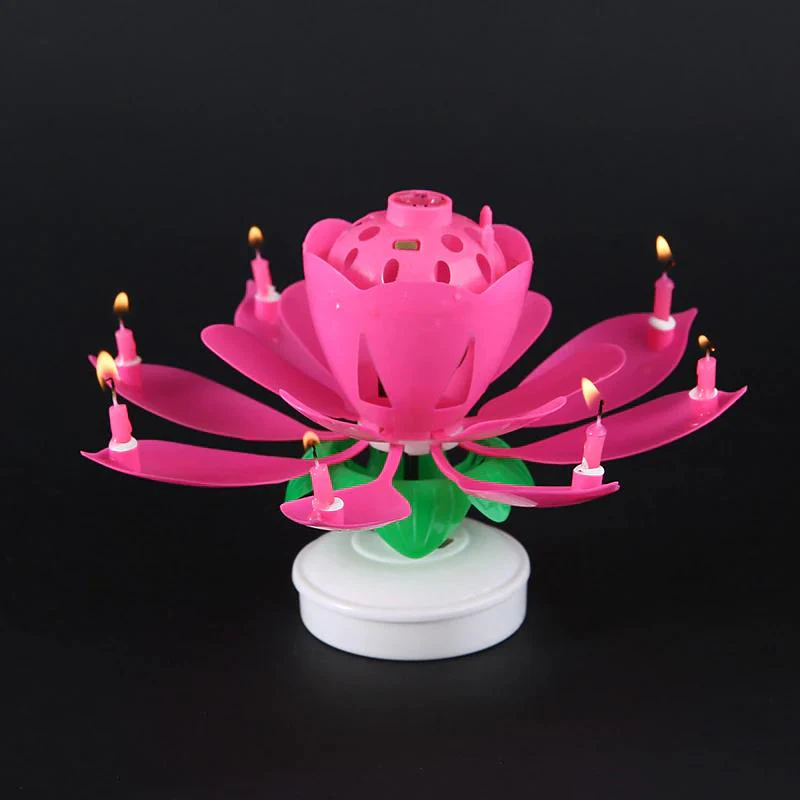 Rotating Birthday Lotus Lantern