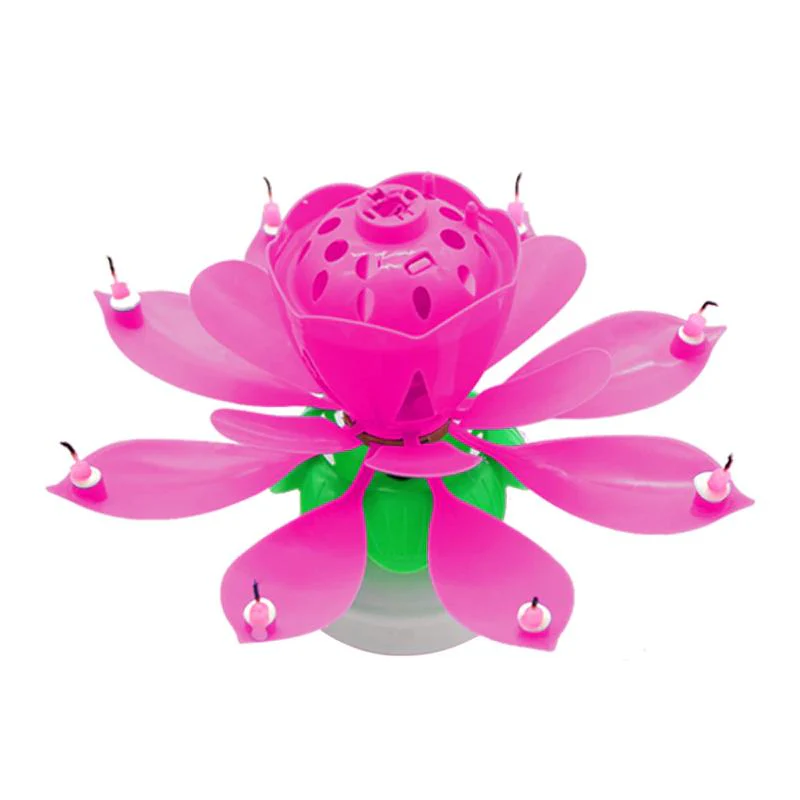 Rotating Birthday Lotus Lantern