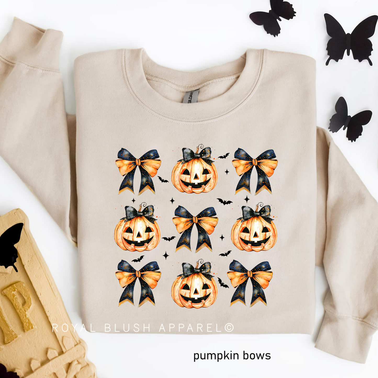 Pumpkin Bows - RBA Spooky Vibes Crewnecks 2024