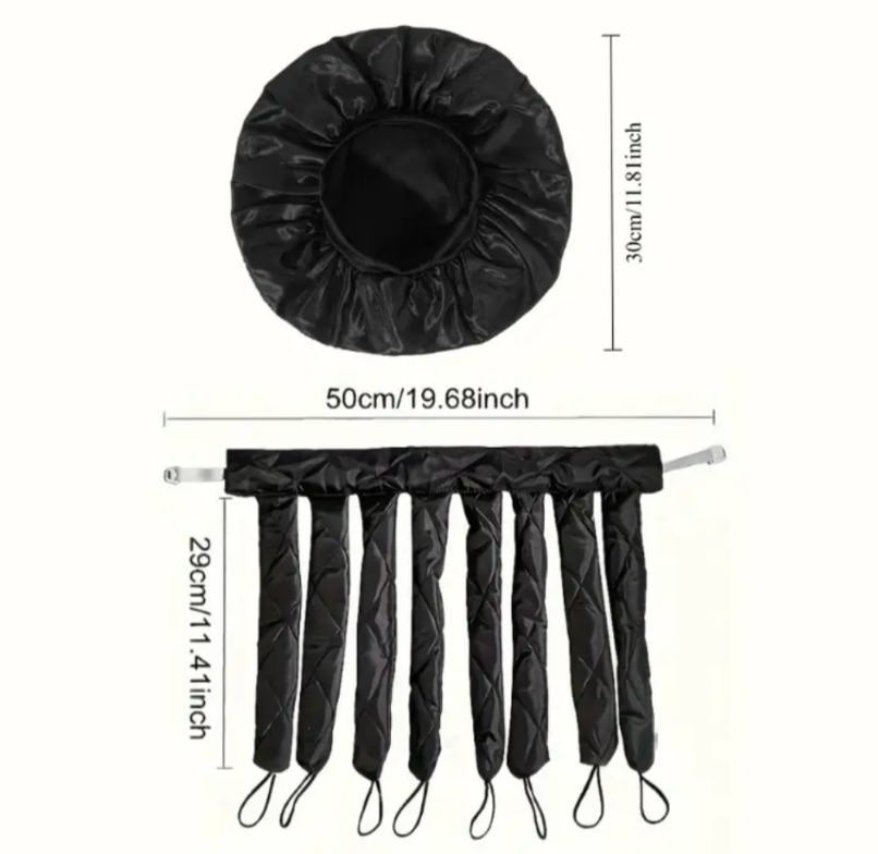 Heatless Hair Curler & Bonnet Set