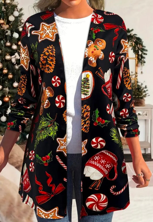 Gingerbread Holiday Cardigan