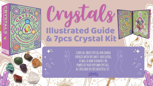 Crystals Illustrated Guide & 7pc Crystal Set