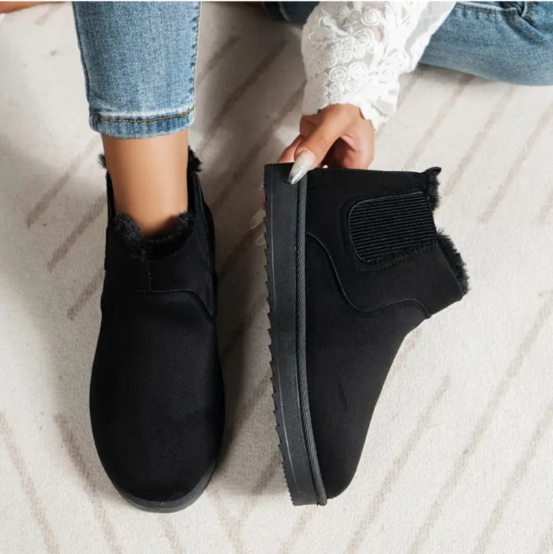 Furry Lined Ankle Boots