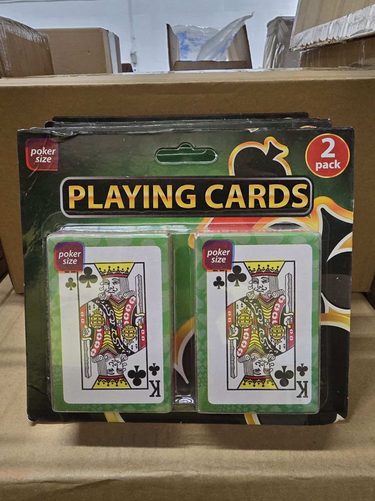 2pk Plastic Coated Poker Playing Cards