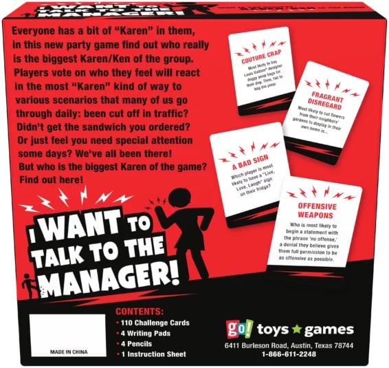 I Want to Talk to Your Manager Game