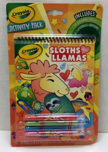 Crayola Llamas Love Sloths Activity Pack