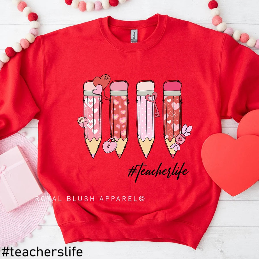 #teacherslife - RBA Valentine's Crewneck