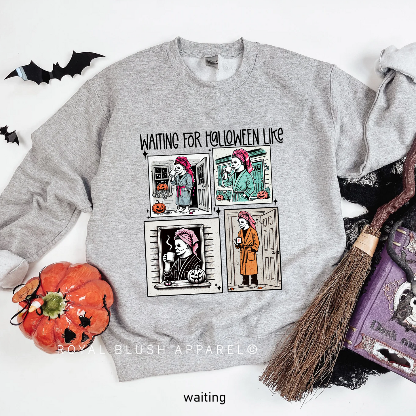 Waiting - RBA Spooky Vibes Crewnecks 2024