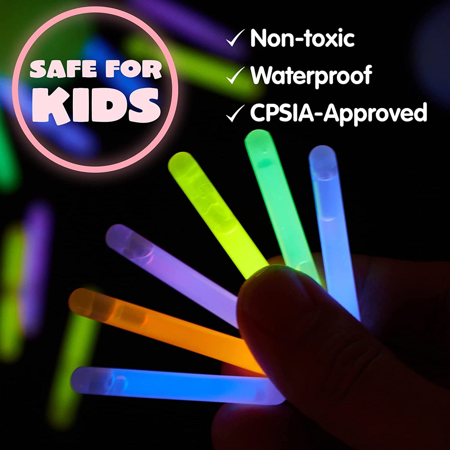 6pk Glow Stick Easter Eggs