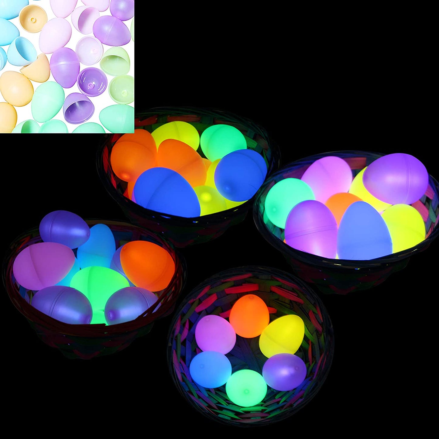 6pk Glow Stick Easter Eggs