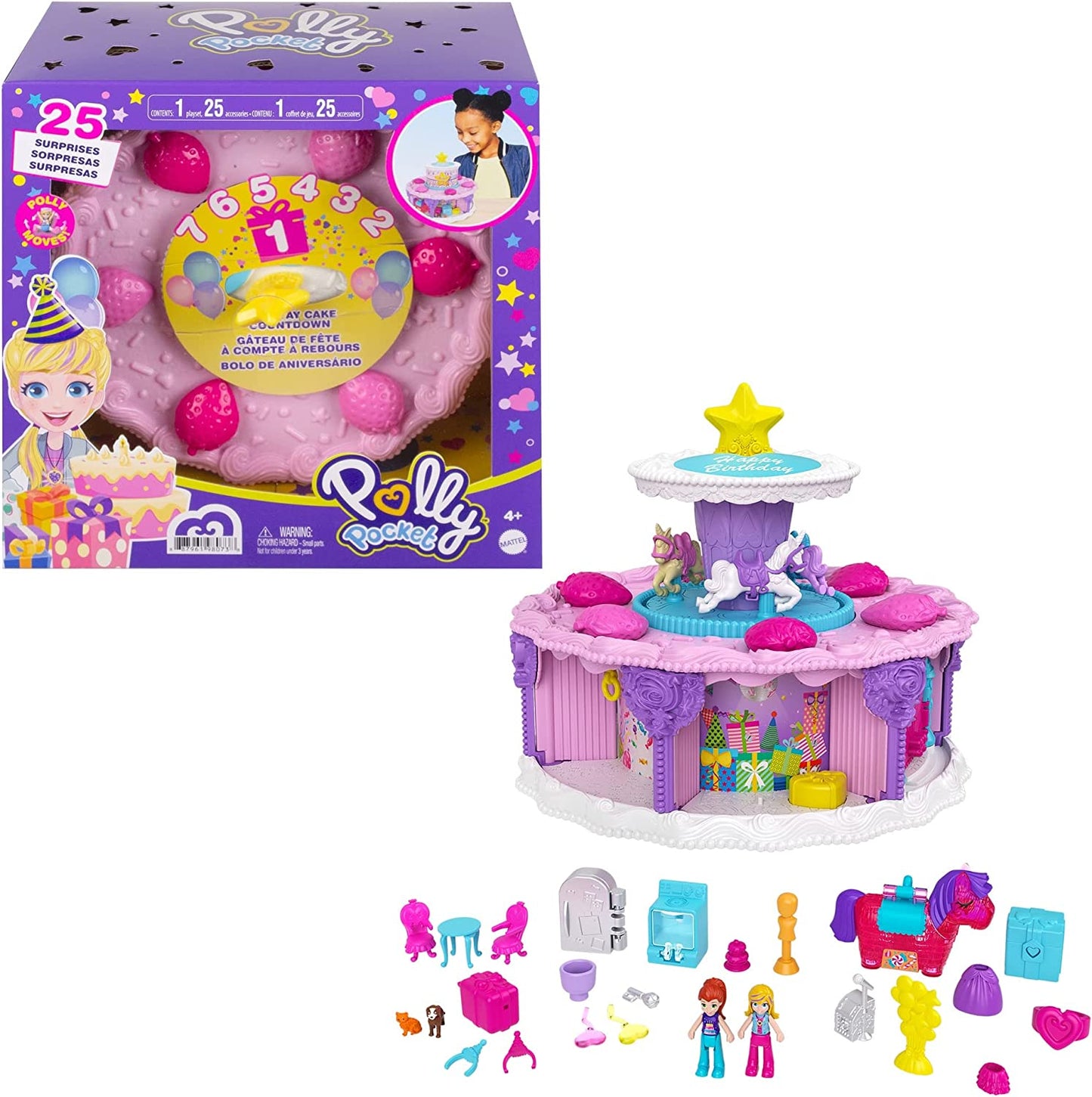 Polly Pocket Birthday Cake Countdown